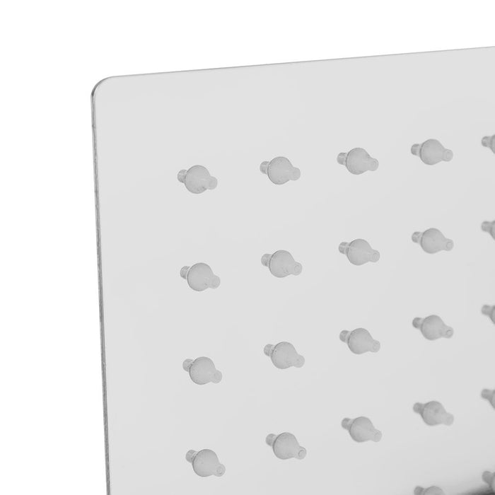 ( طلب مسبق )  طاسة دش مربعة ستانليس ستيل مقاس 20 × 20 سم بعدد 1 نظام اللون كروم منتج مستورد