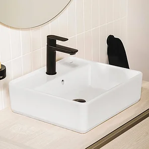 حوض 42 × 39 سم مربع يثبت فوق سح افقى جاب من روكا A 3270MM000 ابيض