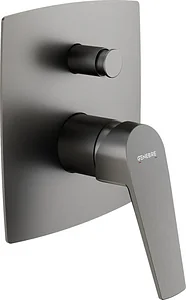Genebre Chloe 69116345266 2-Way Concealed Bath Mixer with Diverter, Matte Grey, Spanish Made