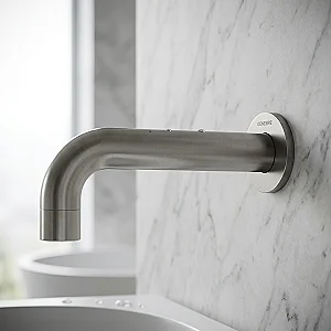 Spanish Ginebri Round Concealed Bottom Outlet 166852, Matte Grey 19 cm