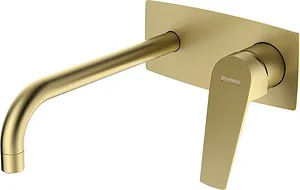 Ginebri Chloe 69132345166 Concealed Basin Mixer, Matte Gold, 21 cm Spout, Imported Spanish