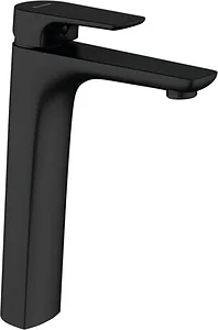 Genebre Coral Pacino 64136324166 Tall Basin Mixer 29 cm, Matte Black, Made in Spain