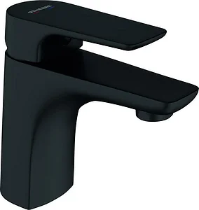 Genebre Coral 64130324166 Short Basin Mixer, Black