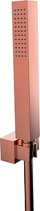Gawad Kayla Shower Set, Square Shower Head with 150 cm Thermal Hose and Holder GX 00141 PVR Rose Gold