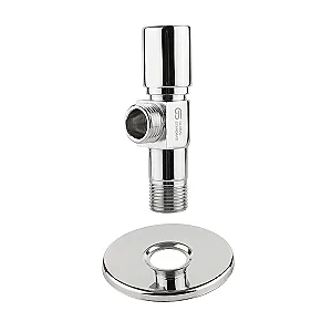 Global Standard Riviera V 3100-2 Angle Valve, Half-Turn Ceramic Cartridge ½ × ½ inch with Cover