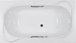 بانيو جاكوزى كوباكابانا G9089 مقاس 185 × 105 سم نظام كومبى 20 إلكترونى وطقم جيت والمقبض الجاكوزى يشمل الصرف والجوانب والشاسية من أيديال ستاندرد