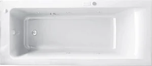 بانيو جاكوزى كونكت GA302 مقاس 170 × 70 سم نظام ستاندرد 8 ضغط هواء و طقم جيت كروم الجاكوزى يشمل الصرف و الجوانب و الشاسية من أيديال ستاندرد