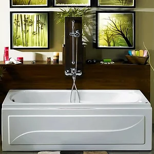 بانيو جاكوزى باريس 170 × 70 سم نظام 1 موتور 8 جيت مياه كروم بالطابق والفايظ والجوانب والشاسيه من الطيب