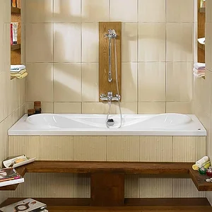El Tib Roma Jacuzzi Bathtub 170 × 70 cm, 1 Motor System, 8 Water Jets, Chrome, with Waste, Overflow, Panels and Frame