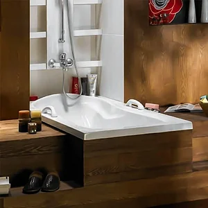 بانيو جاكوزى نيو جيرسى 170 × 80 سم نظام 1 موتور 8 جيت مياه كروم بالطابق والفايظ والجوانب والشاسيه من الطيب