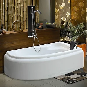 El Tib Greenland Jacuzzi Bathtub 160 × 90 cm, 1-Motor System (8 Water Jets), with Waste, Panels & Frame, Chrome