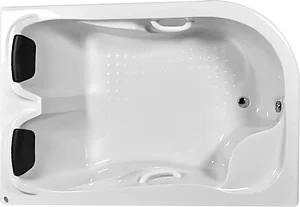 El Tib Hawaii Jacuzzi 180 × 120 cm, 1 Motor 8 Water Jets, Chrome with Waste, Overflow, Panels and Frame