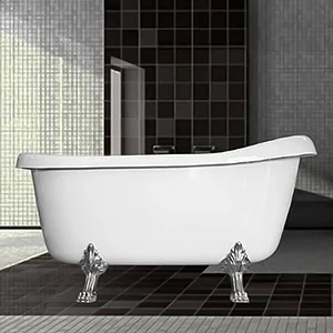 El Tib Hollywood Jacuzzi 170 × 85 cm, 1 Motor System, 8 Chrome Water Jets with Waste, Overflow, Panels and Frame