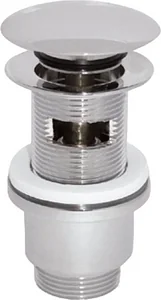 Kludi RAK Round Brass Waste with Overflow RAK22007UK, 1.25 inch, Chrome