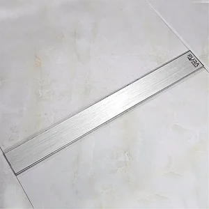مجرى شاور -بيبه DL-95 ستيل 95 سم ستانلس ستيل المجرى 1ملى الوش 1.5ملى صرف سفلى بفلتر ضد الانسداد بمانع للروائح والحشرات 48 ل-د من بيورا