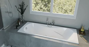 Sanipure Garda 00100360030 Jacuzzi with Side Panel and Handle, 2 Systems, 170 × 75 cm