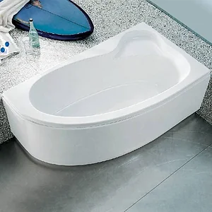 بانيو جاكوزى سيرف يمين G9135 مقاس 160 × 90 سم نظام نيو كومبى 18 و طقم جيت كروم الجاكوزى يشمل الصرف و الجوانب و الشاسية من أيديال ستاندرد