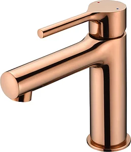 Gawad Rolls RLS 0194 PVR Basin Mixer with Pop-up Waste, Rose Gold
