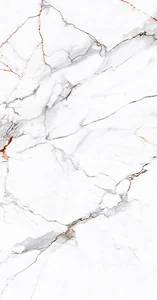 بورسلين هندي 168 وايت لامع فرز اول 60 × 120 سم من كيراميكا