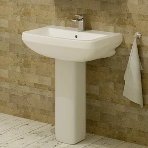 حوض With Full Pedestal فيلروي اند بوخ ارشيتكتورا White 60 cm بطقم التثبيت