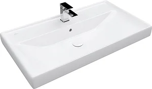 Villeroy & Boch Venticello Vanity Basin, Glossy White, 85 cm with Fixing Set
