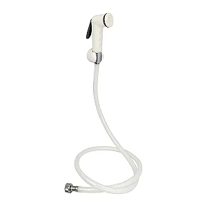 Flow External Bidet Spray FL 8010 Matte White, 120 cm Hose with Holder and Fixing Set