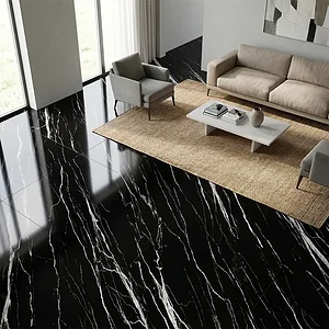 سيراميك قطع ليزر اليجانت 12003 بلاك فرز اول 60.5 × 122 سم لامع