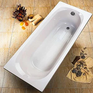 Duravit Roma 800518 Anti-Slip Bathtub 170 × 70 × 36 cm, Front Panel + Side Panel, Pergamon