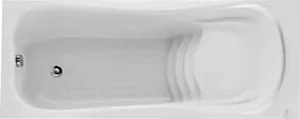 El Tib Marseille Bathtub with Seat 170 × 80 cm, Front Panel Only with Frame, White