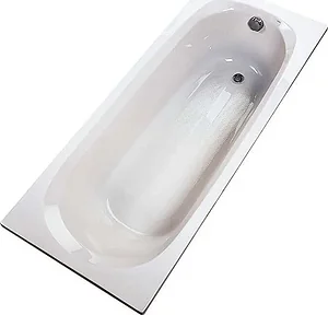 Duravit Roma 800512 Bathtub 150 × 70 × 37 cm, Anti-Slip, with Front Panel and Frame, White