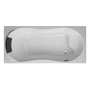 Duravit Dallas Bathtub 190 × 90 cm, White with Front Panel, Frame, Pillow and Seat
