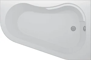 Sanipure Look 00100170031 Jacuzzi Bathtub with One-Piece Side Panel, Right Hand, 2 Systems, 150 × 100 cm — Black (00100170831)