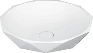 Sanipure Rombo Above-Counter Basin 0016135 without Overflow, 45 cm — Grey (001613505)