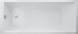 Duravit 805889 Bathtub 180 × 80 × 40 cm, with Large Front Panel + 2 Small Side Panels, Pergamon