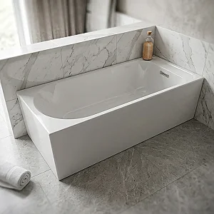 Duravit Emilia 807118 Seamless One-Piece Bathtub, Right-Hand 150 × 70 cm, including Waste and Drain, Colors