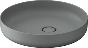 Duravit Vitrium 266146 Basin for Horizontal Surface without Mixer Hole 46 cm, Matte Grey