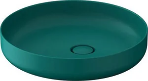 Duravit Vitrium 266146 Basin for Horizontal Surface without Mixer Hole 46 cm, Matte Green