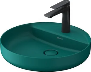 Duravit Vitram 266246 Countertop Basin with Mixer Hole 46 cm, Matte Green