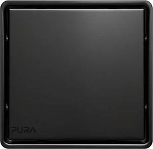 غطاء بيبه بيورا FDS-61-15B اسود مط 15 × 15 سم استانلس ستيل 304 سُمك 1 مللي وجه استانلس ووجه لتركيب سيراميك