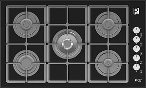 HPT975G – Gas Hob 5 Eyes Heavy Duty Grids