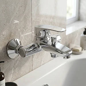 Global Standard Girona Bath Mixer with Diverter, Glossy Chrome, GS L 1151 CP