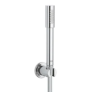 Grohe Sena 28348000 Shower Head Set, Glossy Chrome, with 150 cm Thermal Hose, Holder and Fixing Set