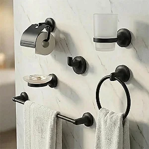 طقم اكسسوارات انفينيتي IN-170B Matte Black 6 قطع