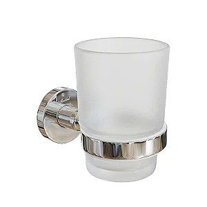 Toothbrush Holder with Cup A2657C, Glossy Chrome