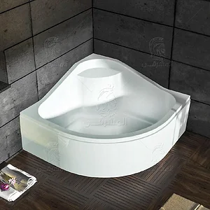 Shower Tray 90 × 90 × 30 cm with 45 cm Front Seat Code GA 707 with Side Panel, White