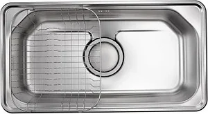 حلة / حوض JIS850 مقاس 85 × 46 سم بالصرف 6 بوصة + شبكة كورينا    