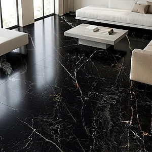 سيراميك ارضيات قطع ليزر ريجينسي 700124 بلاك فرز اول 70 × 70 سم لامع