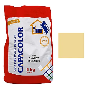 CAPACOLOR 0-15 E5K Grout for Ceramic & Porcelain, 10 Crema - Cream, Made in Spain