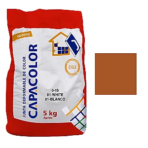 CAPACOLOR 0-15 E5K Grout for Ceramic & Porcelain, 14 Marrón - Brown, Made in Spain