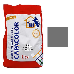 CAPACOLOR 0-15 E5K Grout for Ceramic & Porcelain, 22 Antracita - Anthracite, Made in Spain